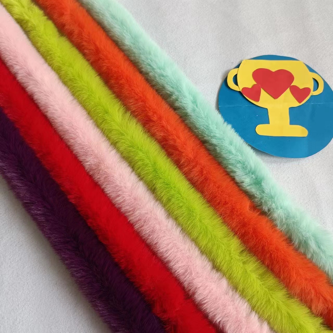 in stock wholesale wool top imitation rex rabbit wool top artificial wool top Tang suit Han clothing rough edge clothing hat strip