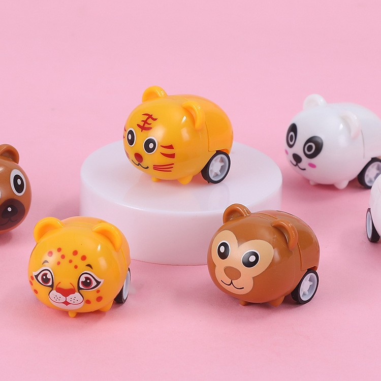 Cross-Border Supply of Cute and Cute Animal Pull-Back Cars, Baby Mini Toy Cars, Kindergarten Small Gifts and Gifts
