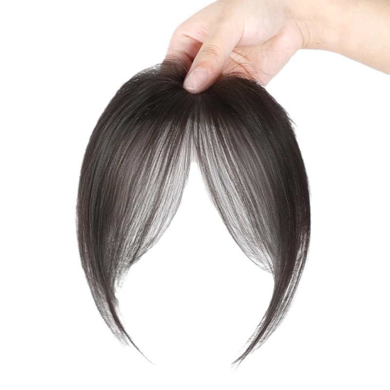 Eight-Shaped Bangs Wig Piece, Forehead Replacement Hair, Pure Lust Atmosphere, Artificial Hair, Fluffy, Invisible, Age-Reducing Wig Piece