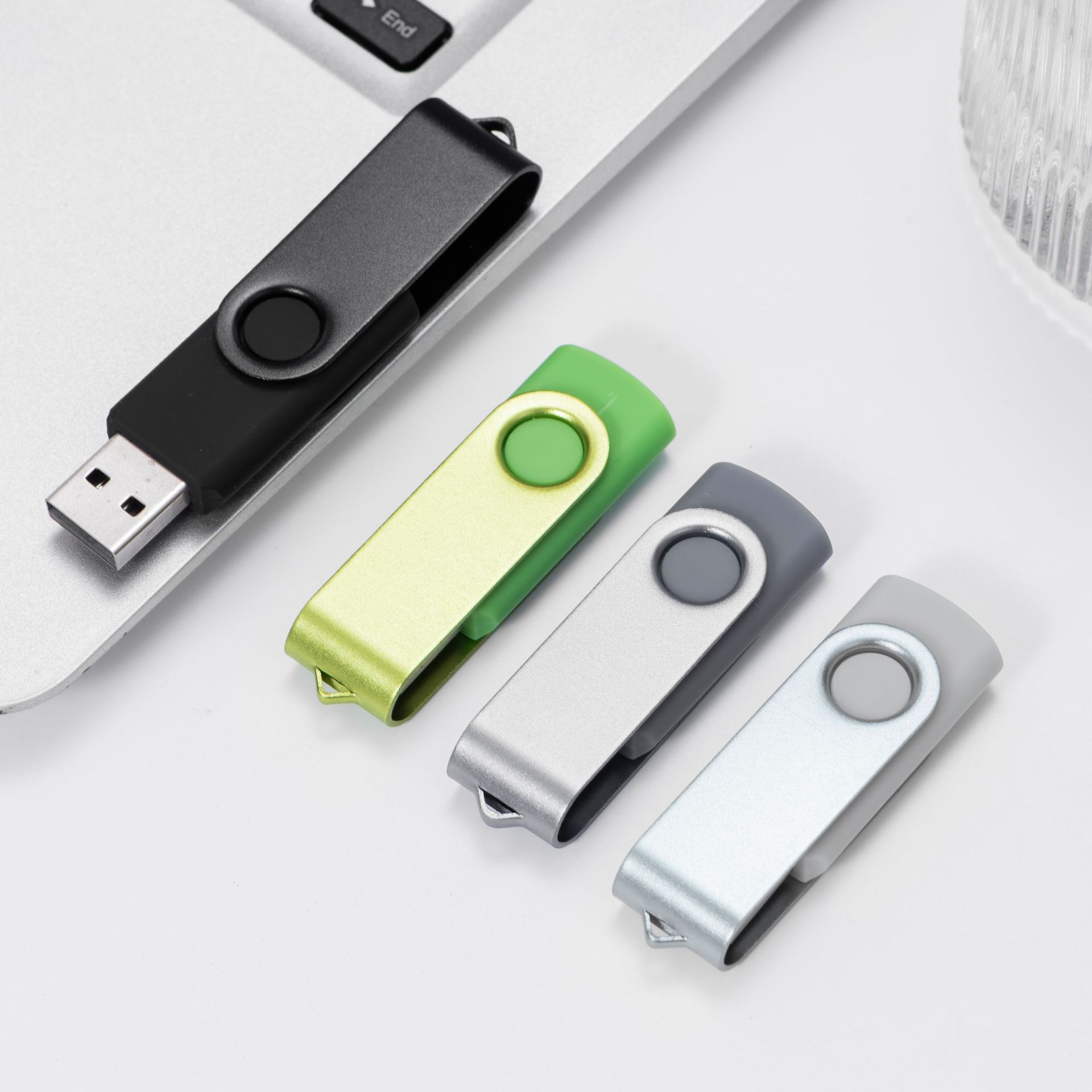 Rotating usb Flash Drive logo Bidding Advertising 16 Exhibition Creative Gift Promotion 32g usb Flash Drive Engraving 64g Wholesale