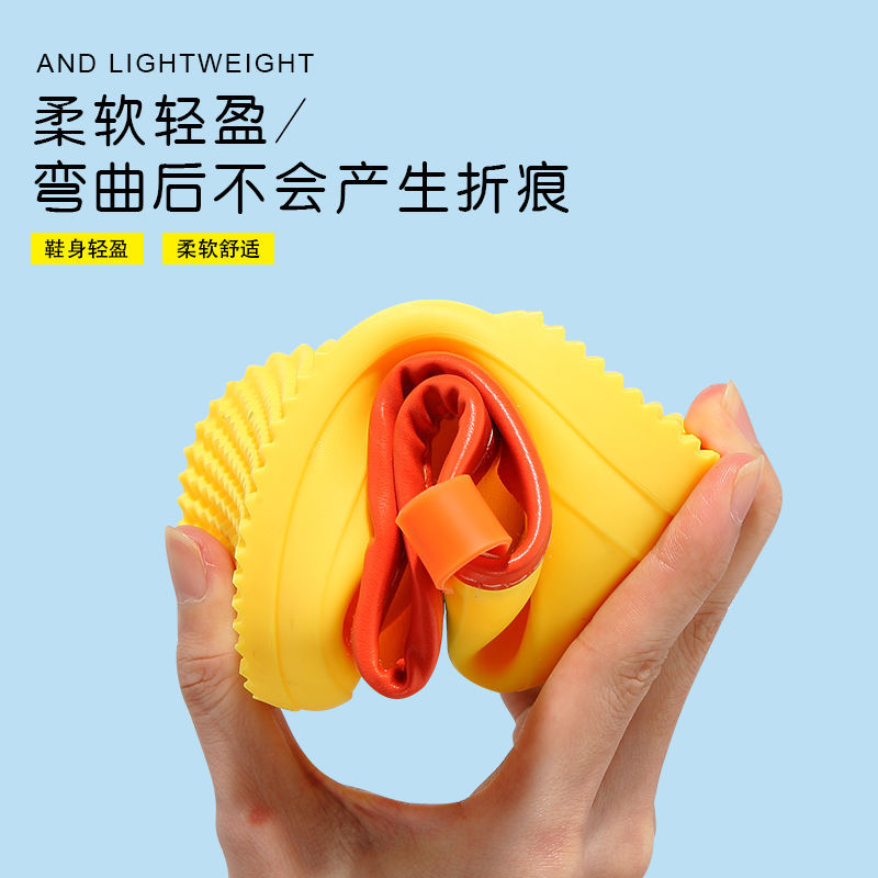 Children's Rain Boots Boys and Girls Non-Slip Rain Boots Kindergarten Kidsren Waterproof Shoe Covers Cartoon Cute Baby Rubber Shoes