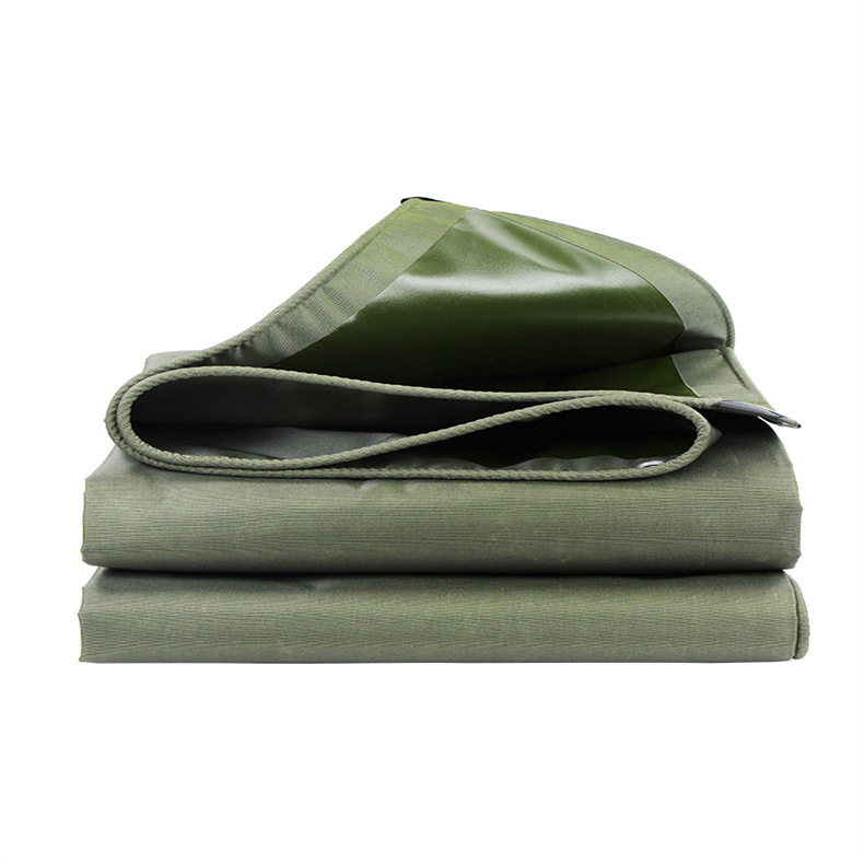 Canvas thickened wear-resistant waterproof sunscreen outdoor tarpaulin truck coated silicone rainproof cloth awning cloth wholesale