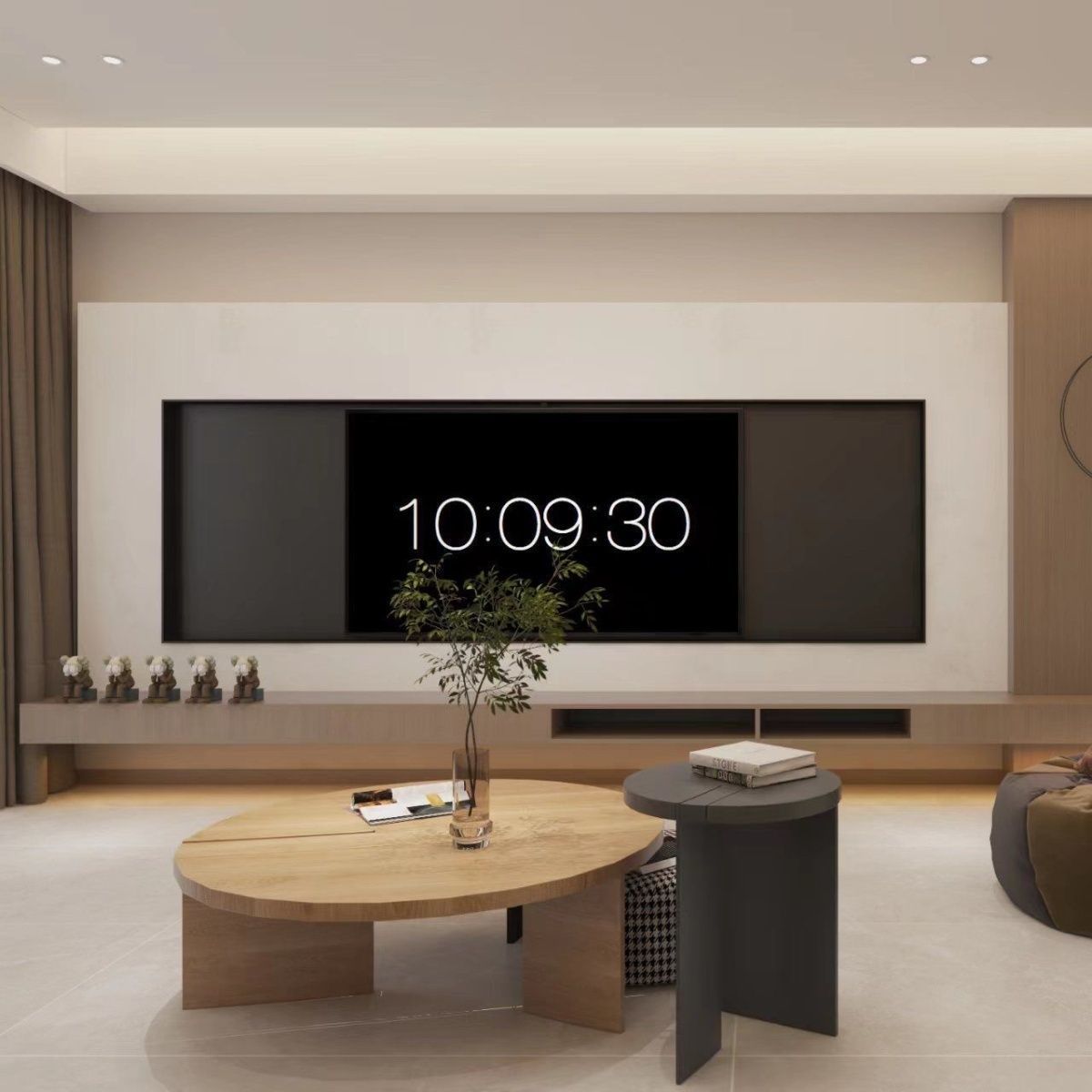 Встраиваемый шкаф для телевизора из нержавеющей стали 75/85/100 дюймов