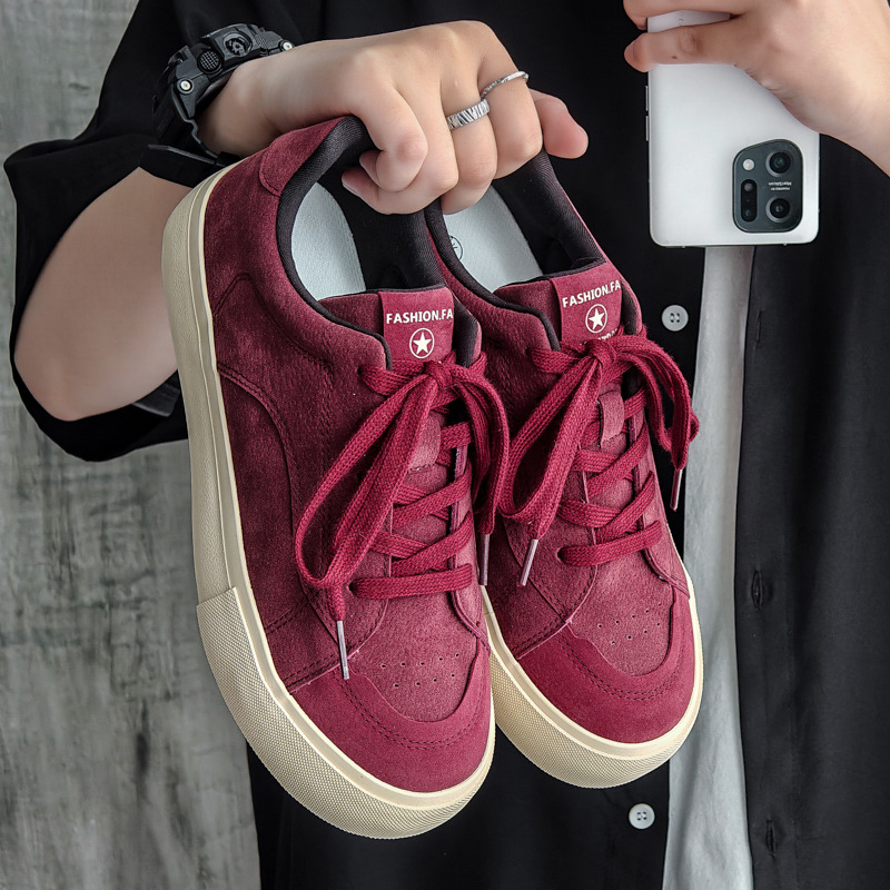 Vasibaen Niche Design Original Sneakers for Men 2024 New Maillard Trendyy Versatile Casual Men's Shoes