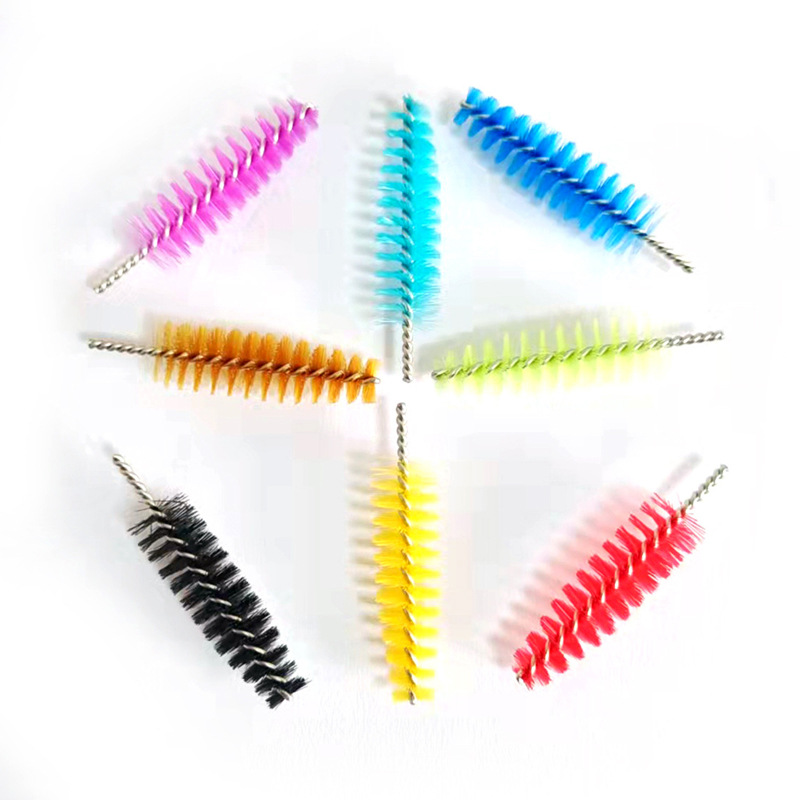2025 Cross-Border Disposable Color Eyelash Brush Eyelash Curl Eyebrow Brush Beauty Tools Wholesale Disposable Eyelash Brush Head