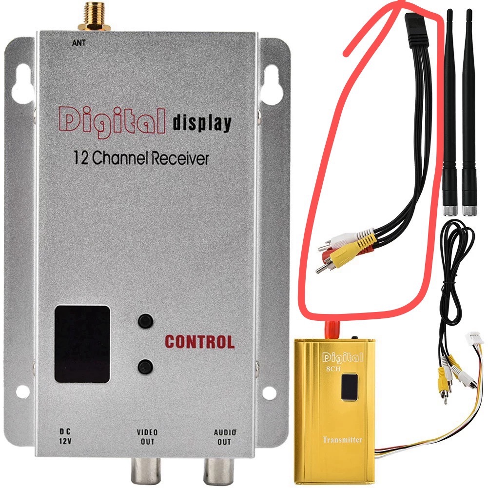 1.2G 1.5W TransmittinG and ReceivinG Drone TraversinG Aircraft Aerial PhotoGraphy Aircraft Model Wireless FPV ImaGe Transmission Wireless Transmission