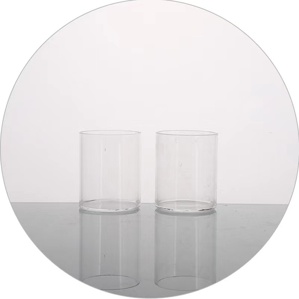 Quartz glass tube high temperature tube furnace glass tube transparent quartz bottom tube large and small diameter instrument processing