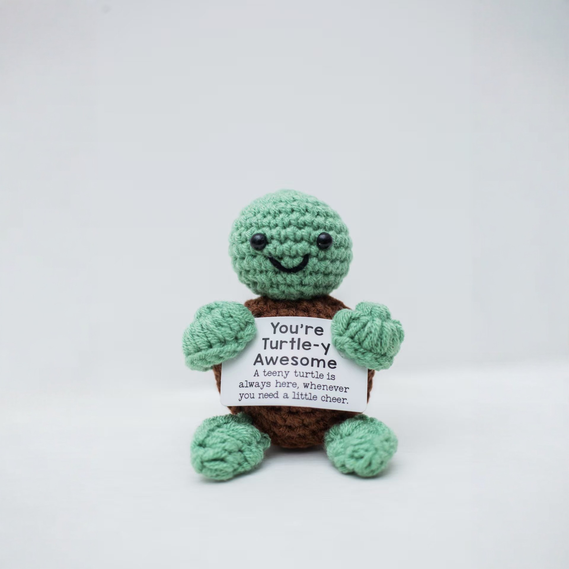 Handmade Crocheted Woolen Doll Creative Ornaments Cute Positive Energy Kitten Turtle Beer Mug Pendant Cartoon Outfit