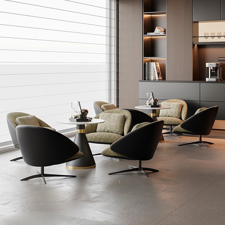 Simple Negotiation Negotiation Reception Table and Chair Combination Set Casual Creative Internet Celebrity Reception Small Round Table Milk Tea Cafe