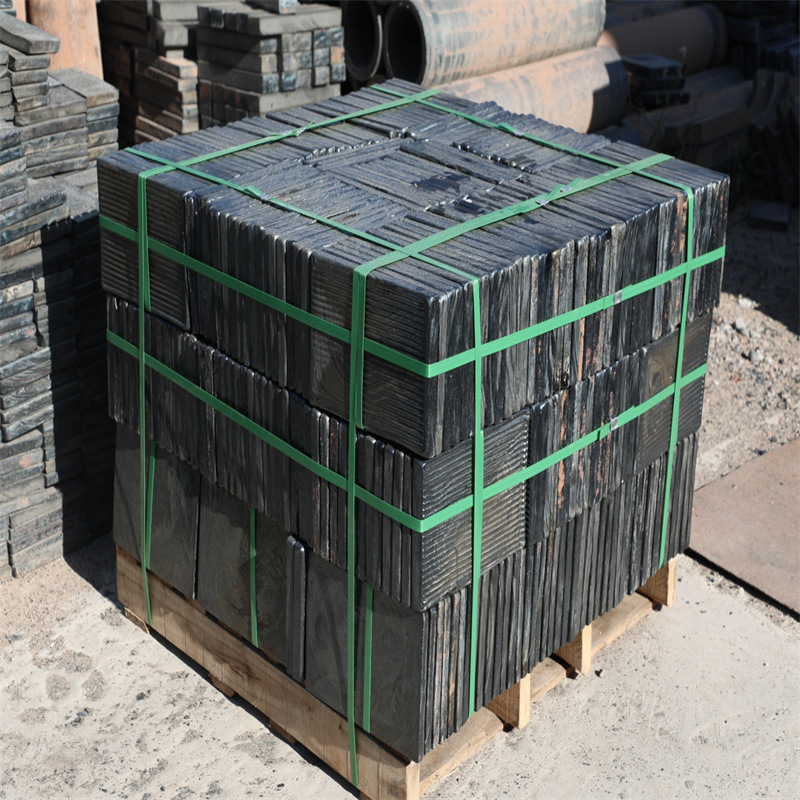 in stock wholesale wear-resistant acid and alkali resistant coal bin bin liner cast stone plate coal bin chute flame retardant cast stone plate manufacturers