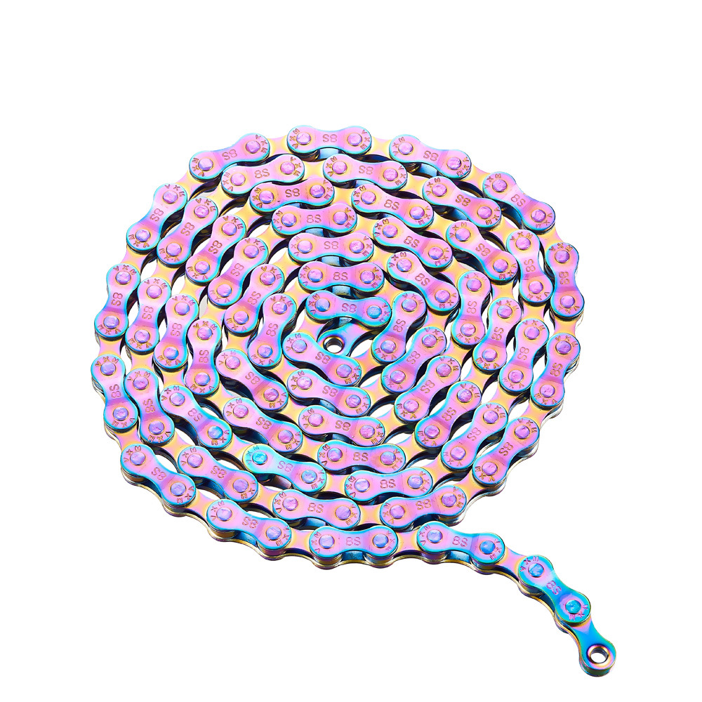 VXM Bicycle Chain 8/9/10/11/12 Speed Single Speed Mountain Road Car Electroplated Silver Variable Speed Car Chain Lightweight