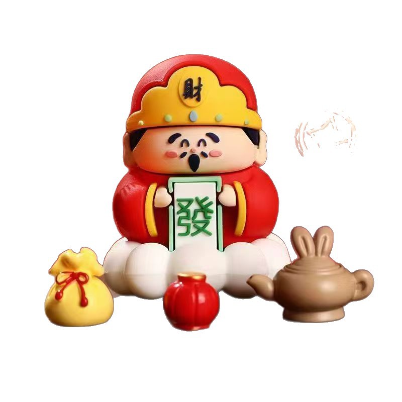 Cute Cartoon God of Wealth Little Fairy Office Workstation Desktop Ornament Desk Lady