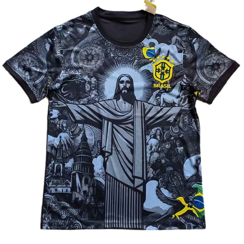 Football Jersey Italy Barcelona Real Madrid Black Dragon Lazio Brazil Crystal Palace Brazil Jersey