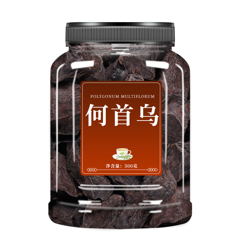 Polygonum Multiflorum Chinese Herbal Medicine Genuine Raw Fresh Edible Official Flagship Store Shampoo Tea Tablets Soaked in Water to Drink Nine-Made Polygonum Multiflorum