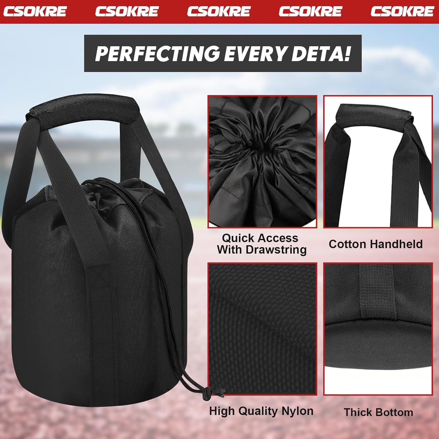 Amazon New Product Shot Put Storage Bag Heavy Duty Shot Put Carrying Bag 6-16 Pound Portable Carrying Case