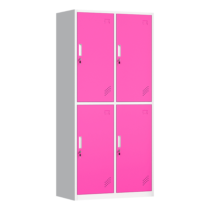 Colorful Gym Bathroom Locker Staff Dormitory Iron Locker with Lock Swimming Pool Bag Storage Locker