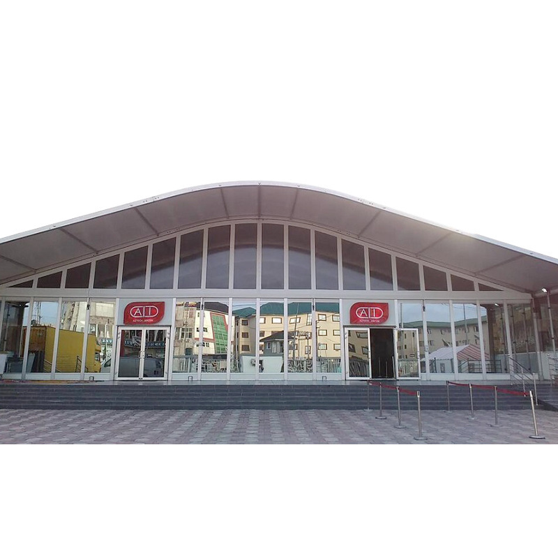 Large Event Exhibition Tent Event Wedding Export Windproof Church Ceremony Party Event Aluminum Tent Curved