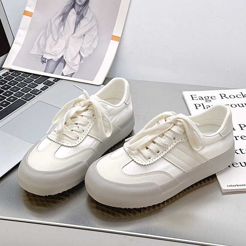 6535 Korean Style Breathable Sneakers Women's Ins Trendy 2024 Summer and Autumn New Niche Low-top All-match Thick-soled Casual Shoes