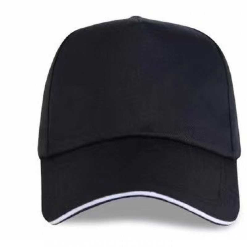 Advertising Cultural Shirts with Custom Printed Logos, High-Quality Cross-Border Cotton Hats, Plain Baseball Caps, Factory Batch