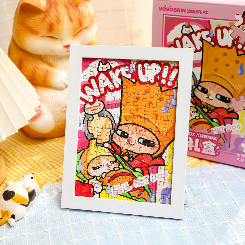 Yoyo Brin коробка с головоломкой серия чаепития Мяу романтические украшения для стола DIY