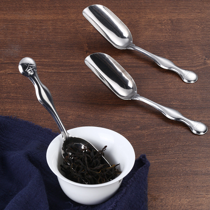 Wholesale stainless steel tea spoon tea set accessories Honey Spoon one-piece teaspoon small size tea spoon tea knife tea needle coffee spoon