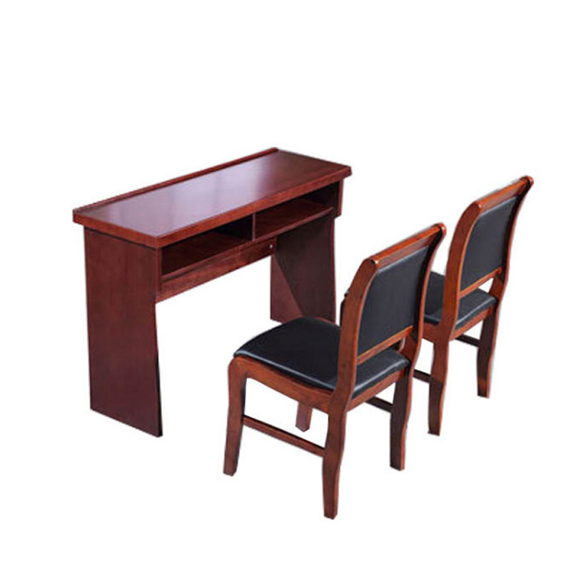 Double Conference Table Bench Table Conference Room Office Desk and Chair Combination 1.2m Wood Veneer Desk Bench Conference Table