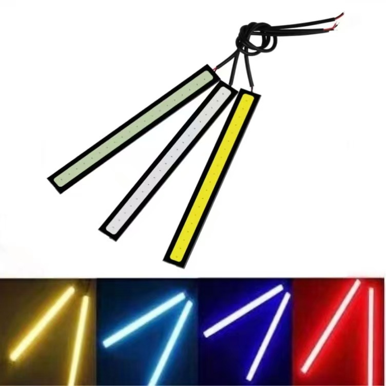 Дневные ходовые огни для автомобилей и мотоциклов Cob суперяркие светодиоды 12V водонепроницаемые декоративные огни