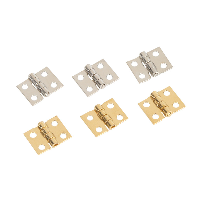 2-Point Ultra-Mini Pure Copper Hinge, Small Hinge for Crafts Box, All-Copper Wide Hinge, Small Hinge for Cabinet Door