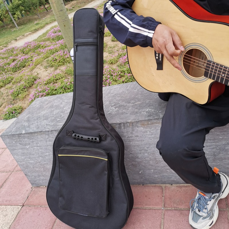 Cotton and Thickeneded Guitar Bag Folk Backpack Oxford Cloth Backpack 364041inch Musical Instrument Bag Manufacturer Wholesale