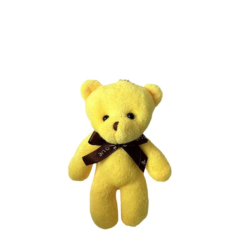 Factory Direct bear doll plush toy doll one-piece bear key pendant couple gift bag small pendant