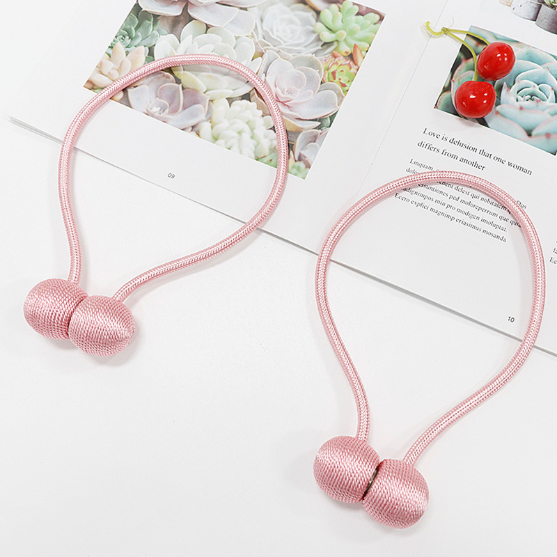 Cross-border in stock Curtain Buckle Creative Headphone Curtain Accessories Magnetic Buckle Binding Rope Simple Punch-free Curtain Strap
