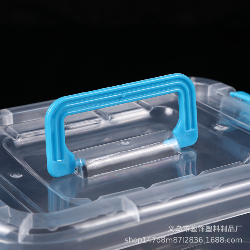 Toy Large Medium Small Handbag with Lid Household Transparent Thickened Storage Box Organiser Toy Storage Box Car Carrier Box