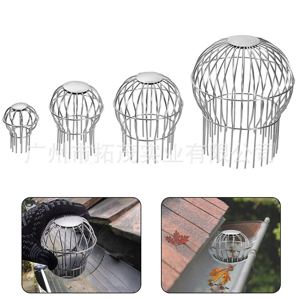 Круглый дренажный слив из нержавеющей стали 304, дренажный слив для крыши, фильтровальная крышка