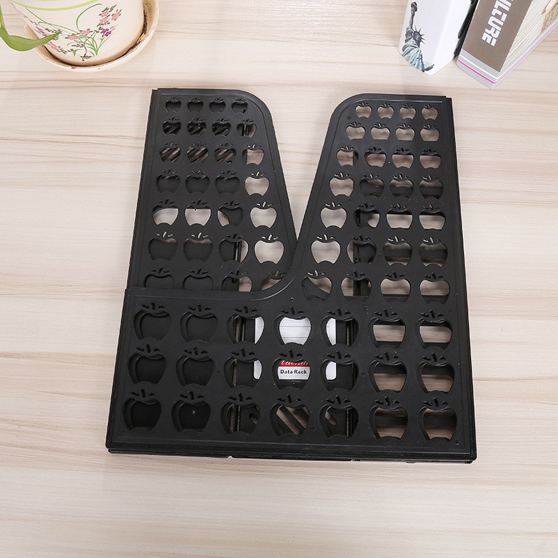 Promotional Single-Tier Desktop File Rack Vertical Book Stand Storage and Organization File Holder Office Desk File Frame