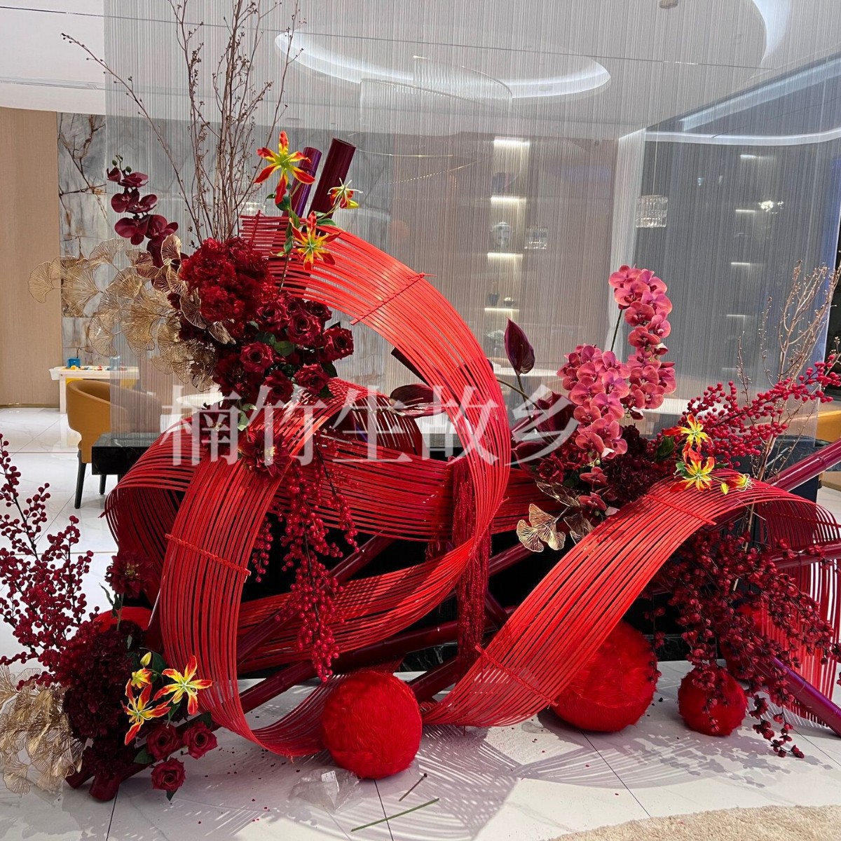 Colorful Bamboo Weaving, Bamboo Planks, Bamboo Strips, Bamboo Slats, Floral Art, Wedding Decorations, New Year Window Display, Door Decoration Materials