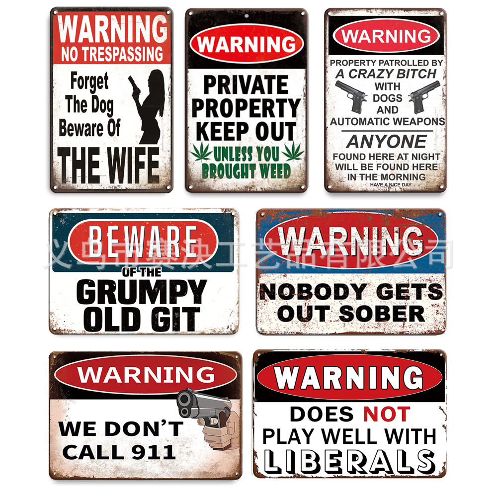 Персонализированная слоган пиво персонаж железная живопись ретро ностальгическая креативная железная настенная подвеска бар наст decoration