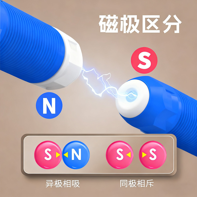 [New Product] Foreign Trade Good Quality Telescopic Magnetic Stick Versatile Twist Music Kidsren's Educational Thinking Building Block Toys