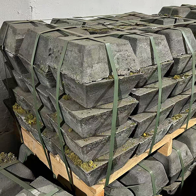 Dongguan Manufacturer Spot Wholesale 85% Metal Antimony Ingot, Lead Alloy Material for Fishing Lead Sinkers, Antimony Ingot Available