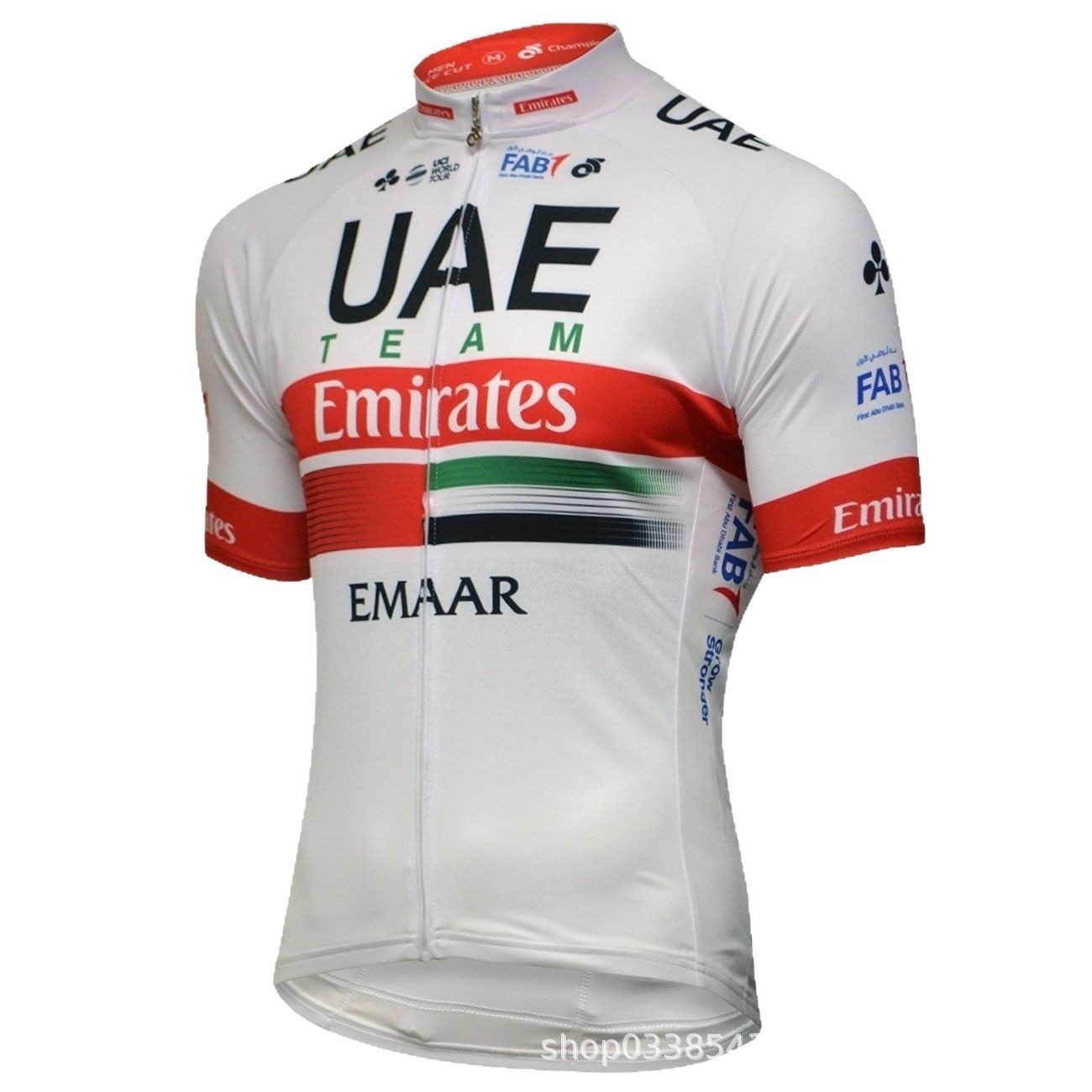Cross-Border New Uae Men's Short-Sleeved Spring and Summer Cycling Jersey Tops Quick-Drying Breathable Road Cycling