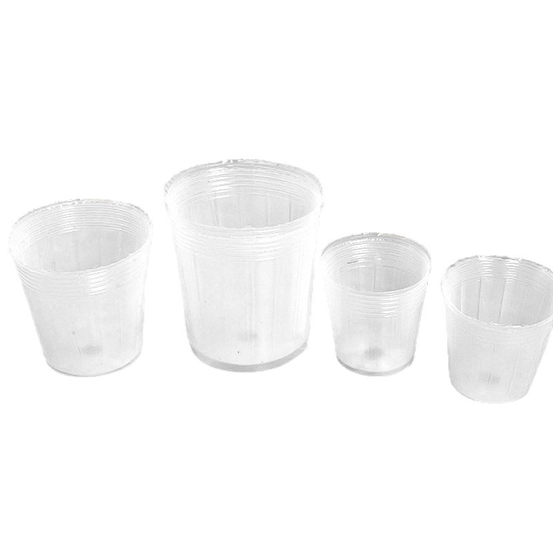 Phalaenopsis Thickened Transparent Nutrient Bowl Seedling Pot Seedling Cup Drainage Breathable Transparent Disposable Flower Pot