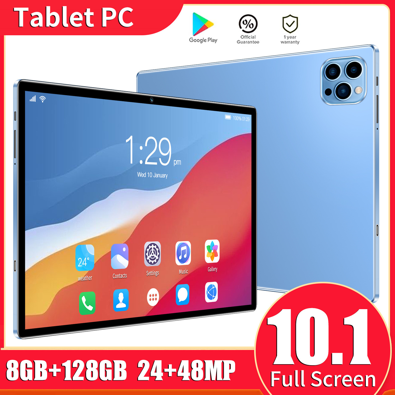 Cross-border new 10.1-inch tablet dual card 5G full netcom smart learning tablet for sim