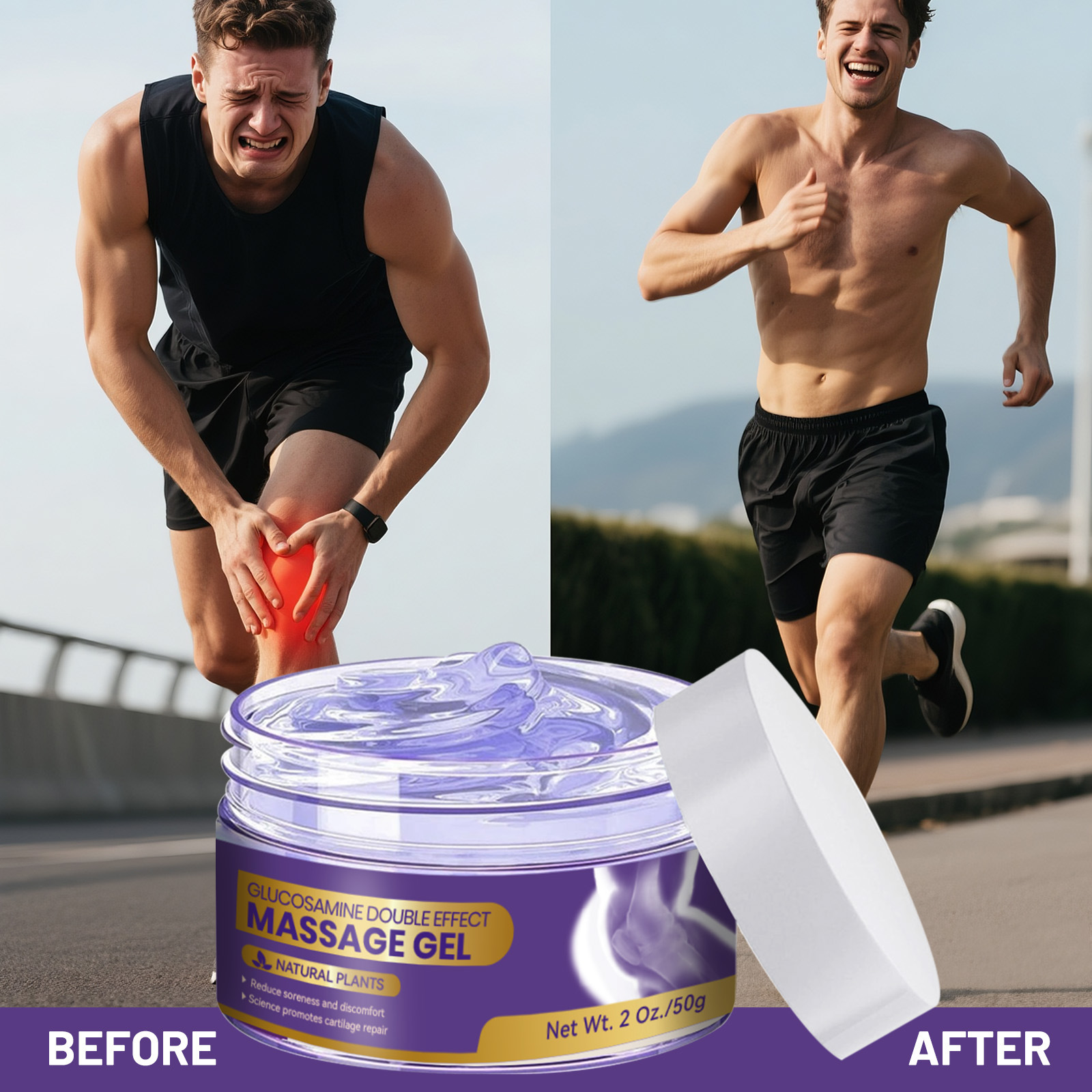 Body Joint Massage Soothing Gel Relief Shoulder Neck Knee Joint Redness Swelling Soreness Discomfort Soothing Care Gel