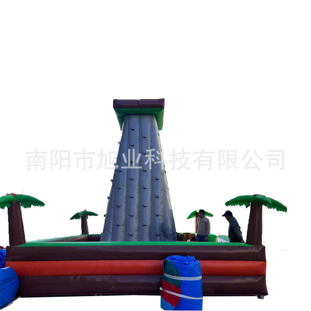 Coconut Tree Climbing Inflatable Castle Cool Play Climbing Jumping Bed New Fun Play Naughty Castle Park Children's Trampoline