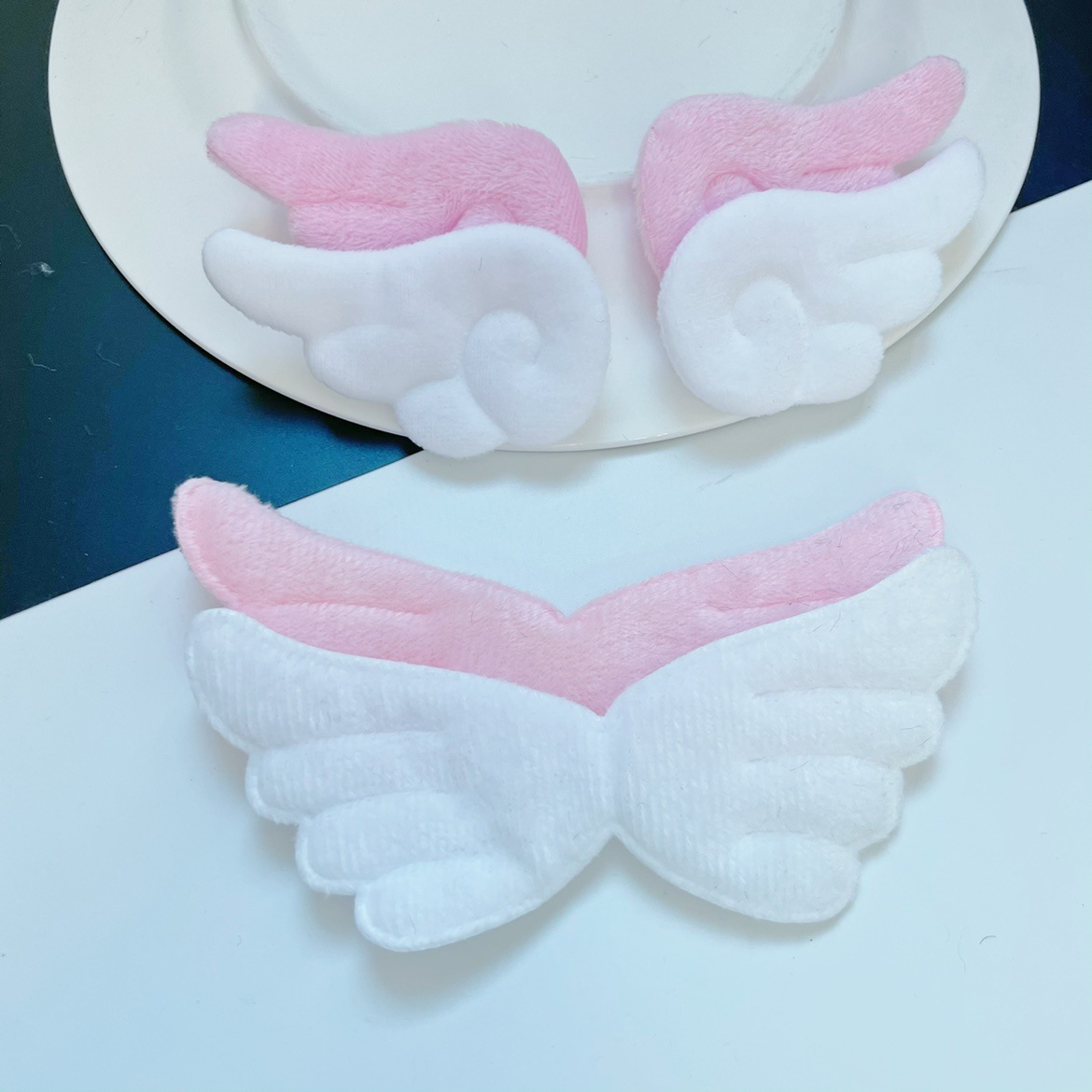 Разделенная замшевая ткань, милые ангельские крылья, аксессуары для волос, материалы для декора шляп