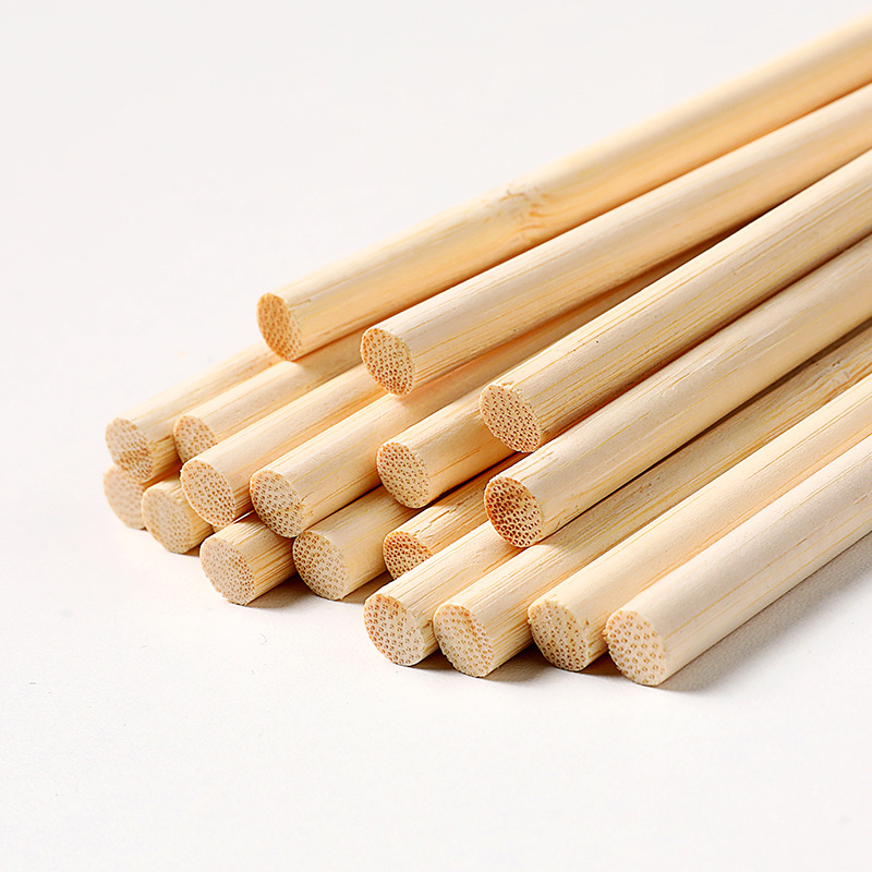 4mm Flat-Head Bamboo Sticks, Thin Wooden Sticks, Round Bamboo Sticks, Cotton Candy Sticks, Small Flagpoles, DIY Materials, Coffee Stirring Sticks