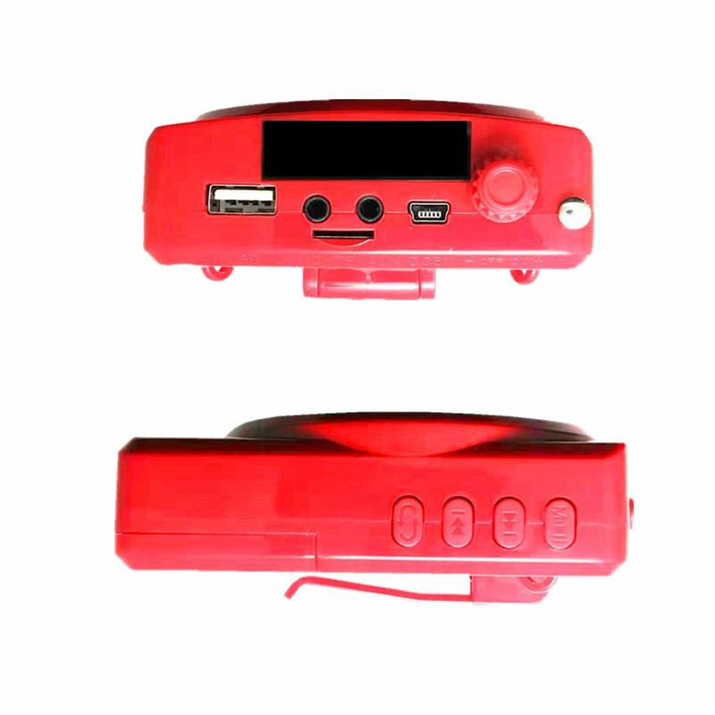 Teaching T611 smiley face megaphone bee teacher double electric megaphone for the elderly MP3 music player