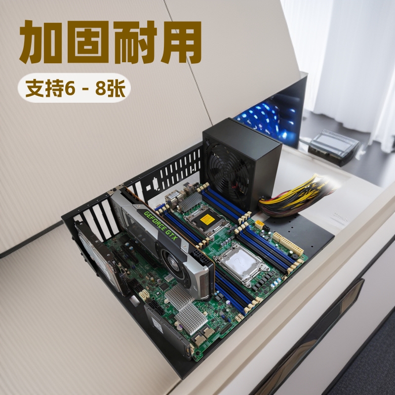 Блок питания компьютера Atx/E-Atx открытый корпус, X79X99 двухканальная серверная материнская плата фиксированная рама