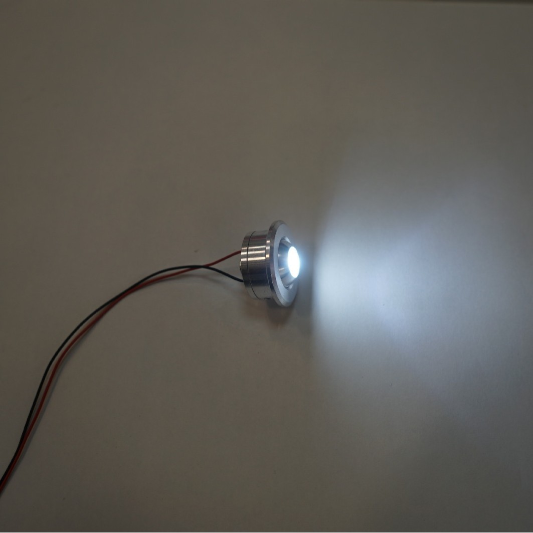 Круглый встроенный светильник для ключевого освещения, 360-градусный регулируемый светодиодный прожектор