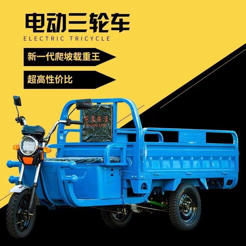 Electric Tricycle Truck for Cargo Transport, King of Cargo Hauling, Agricultural Electric Battery for Market Stalls, Mountainous Area Freight Climbing, New Advanced Model