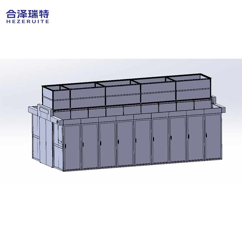 Computer Room Hot Aisle Closed Component Data Center Aisle Modular Double Row Computer Room Server Cabinet